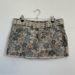Y2K Belted Mini Skirt